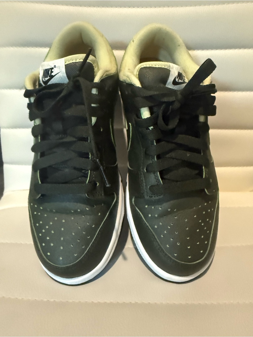 Nike Dunks Black Low-Top Sneakers with White Sole